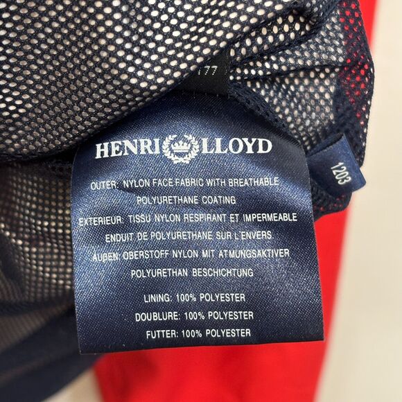 Henri Lloyd Men Sailing Deck Pullover Windbreaker Jacket XL X-Large C051 -18 - Picture 9 of 16